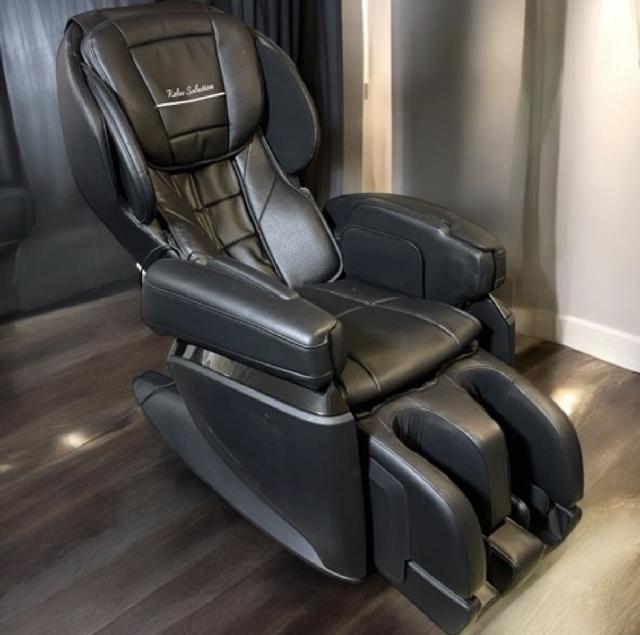 フジ医療器 マッサージチェア マッサージ機 マッサージ器 PVCレザー 100V ブラック 黒 生産