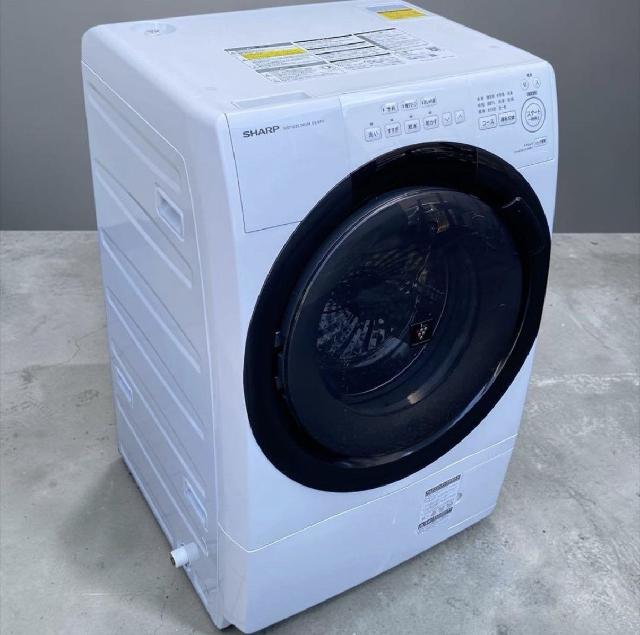 SHARP ドラム式電気洗濯乾燥機 左開き ES-S7H-WL 2023年製