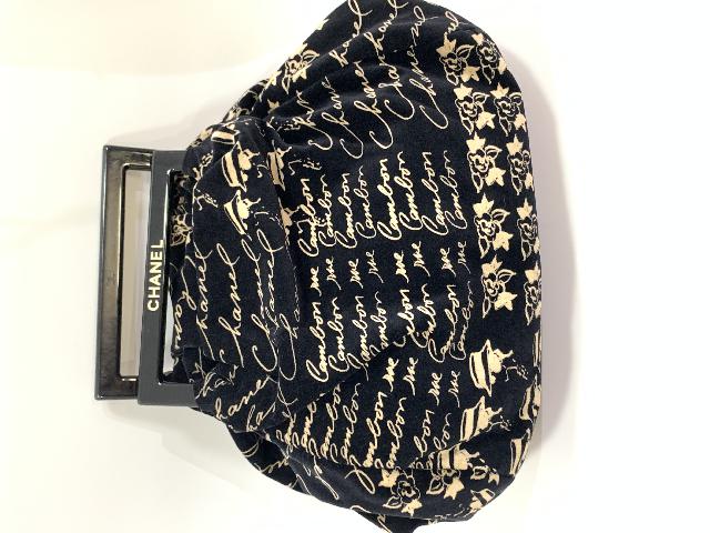 シャネル ベロア ハンドバッグ