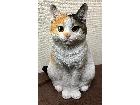 三毛猫　お座り　置物　インテリア　オブジェの詳細ページを開く