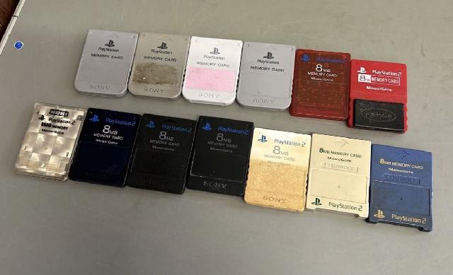 【ジャンク品】SONY PlayStation2 メモリーカード 13こまとめ売り ジャンク品
