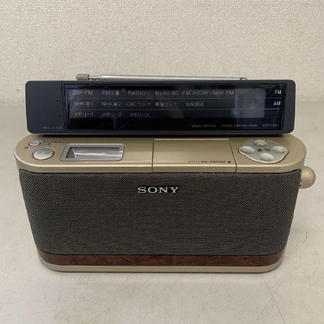 SONY ICF-A101 FM/AM ポータブルラジオ　カード１枚　ソニー