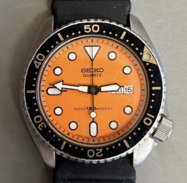 SEIKO セイコー オレンジダイバー 150m デイデイト 7548-700C クォーツ 腕時計