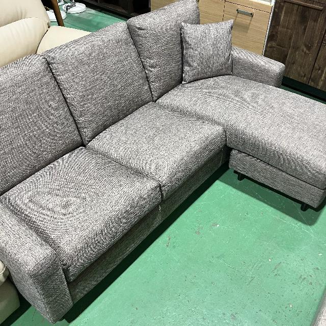 ソファ 3人掛け 三人掛け L字ソファ グレー オットマン （ ソファー