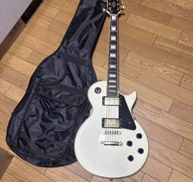 Busker’s BLC300 レスポール カスタム ホワイト busker's BLC300 ホワイト レスポール カスタムタイプ エレキ