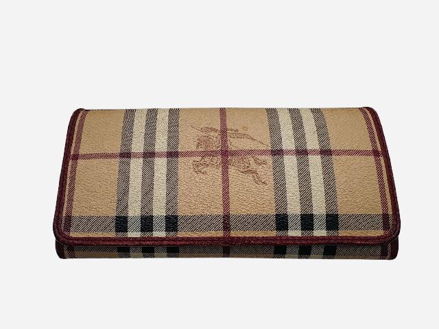 BURBERRY バーバリー 長財布 シャドーホース ノバチェック PVC