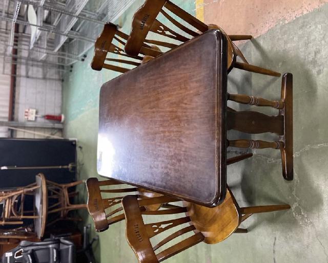 カリモク　アンティーク　ダイニングセット