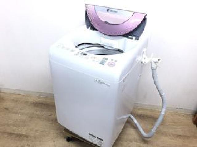 SHARP シャープ ES-GV80M 8kg 節水 87L パワフル清浄 ピンク 2012年製