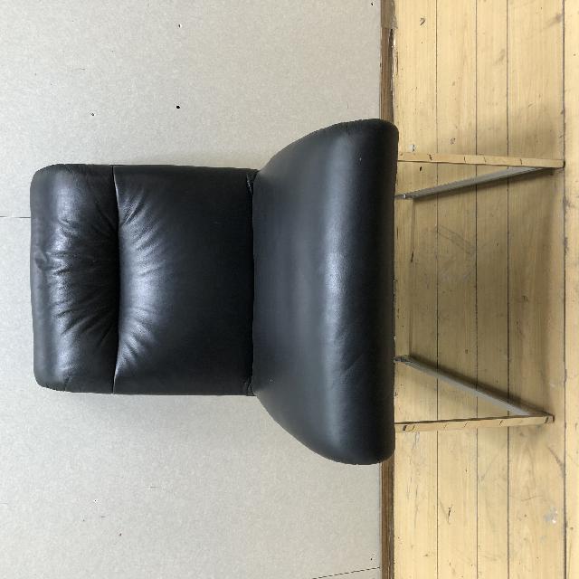 JOOP! ヒモラ himolla ドイツ製 本革チェア ダイニング 椅子 ブラック クローム脚 高