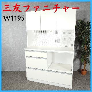 山下家具　エナメル塗装　キッチンボード　食器棚『美品中古』【リサイクルショップサルフ】 中古リサイクルのパワーセラー - 食器棚｜Yahoo!ショッピング