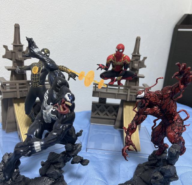 スパイダーマン　ヴェノム　1番くじ　フィギュア4点セット　(ゆかり本舗)