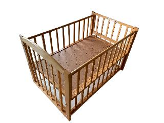 juriai 様専用【大阪 引取り限定】ベビーベッド ほぼ未使用品 キャスター付 ほぼ未使用木製ベビーベッド＋高品質マットレス付き大阪引き取り限定