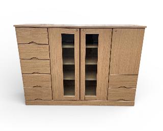 食器棚　※引き取り価格10,000円 W 15459 NITORI 3枚ガラスキッチンボード 食器棚 ◇大阪市内・東大阪市