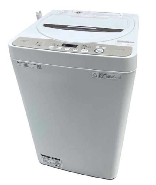 SHARP】シャープ 全自動洗濯機 洗濯6.0kg 風乾燥3.0kg ES-GE6D 2020年製