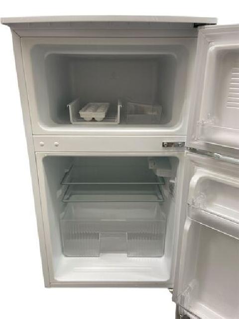 大阪府配送無料！新品未開封 COMFEE 90L 2ドア冷蔵庫 激安品！大阪市 COMFEE' 冷蔵庫 90L 2ドア 右開き ホワイト RCT90WH/E （ 冷蔵庫
