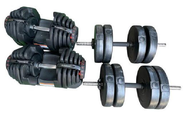 可変式ダンベル 最大40kg 2個セット （ トレーニング・健康器具