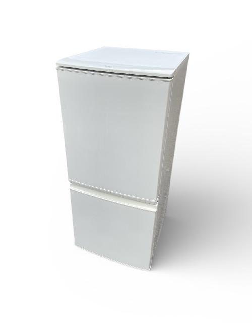 シャープ 137L 冷蔵庫 SJ-UY14-W どっちもドア （ 冷蔵庫・冷凍庫）の