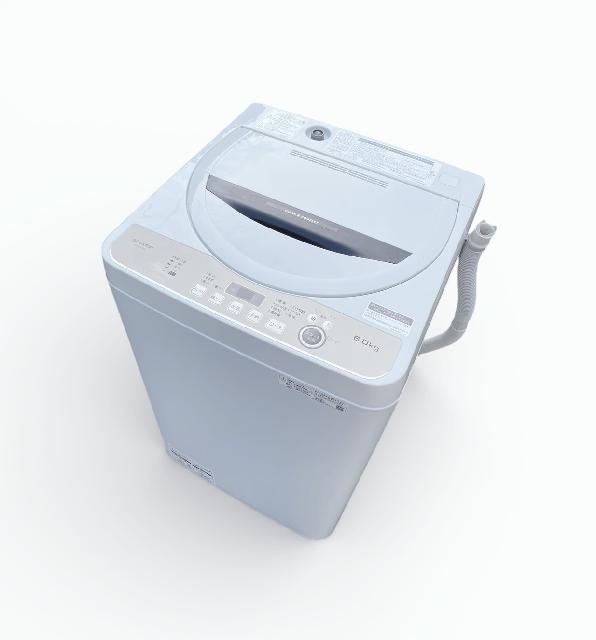 シャープ 縦型洗濯機 6.0kg ES-GE6G-T 2022年製 （ 洗濯機・ドラム洗濯