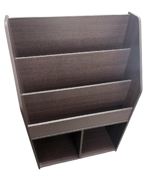 【大阪市浪速区　引取限定】領収書作成可！木製の本棚 絵本ラック 本棚 収納ラック 木製 ダークブラウン （ 本棚）の買取価格