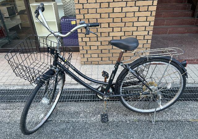 26インチ シティサイクル 自転車 ブラック （ 自転車車体）の買取価格