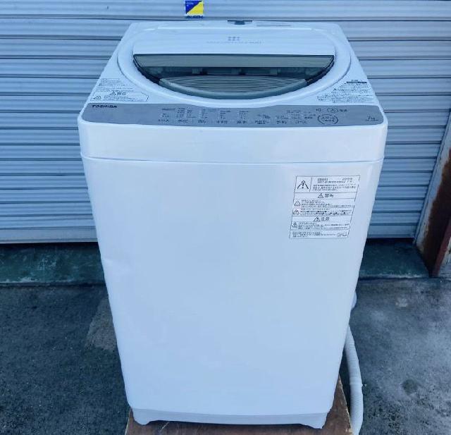 TOSHIBA 東芝 7kg 洗濯機 AW-7G6 2019年製 （ 洗濯機・ドラム洗濯機 