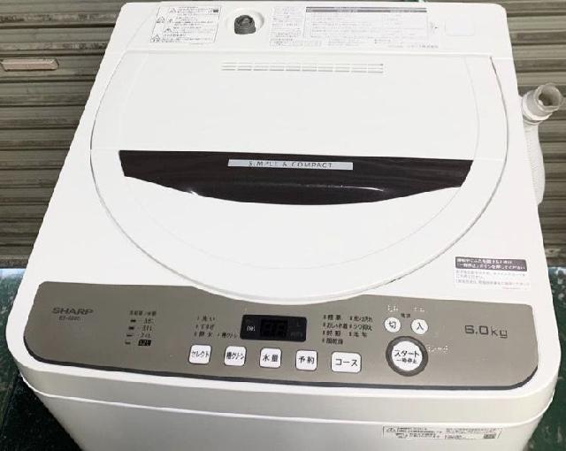 SHARP 6kg 洗濯機 ES-GE6D-T 2020年製 （ 洗濯機・ドラム洗濯機）の