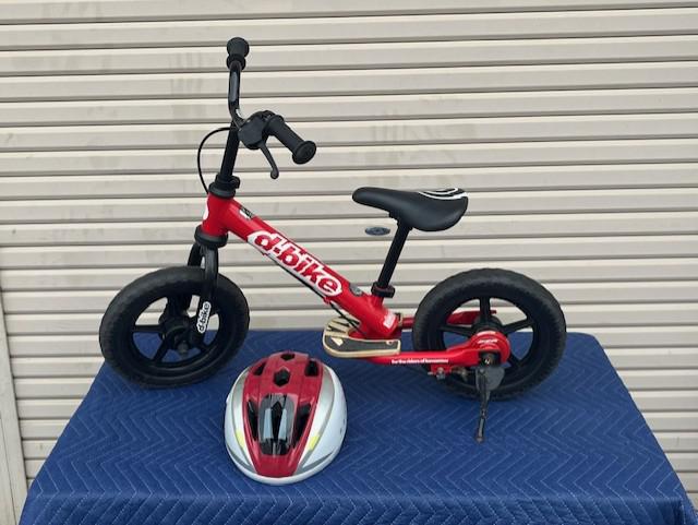 d-bike キッズ用バランスバイク レッド➕ヘルメット ディーバイク D-bike バランスバイク ヘルメット付き （ 知育玩具）の