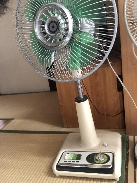 実家に残っていたレトロな扇風機