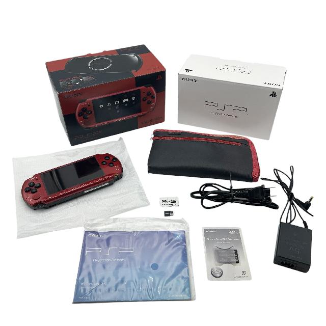PSP-3000 本体 レッド ブラック 箱付き PSP 3000 レッドブラック 本体 - メルカリ