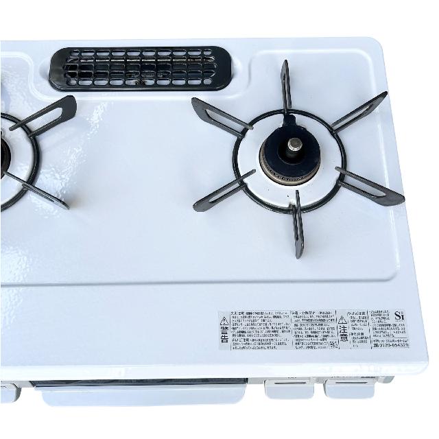 リンナイ ガスコンロ 2口 ホワイト RTE597BEL