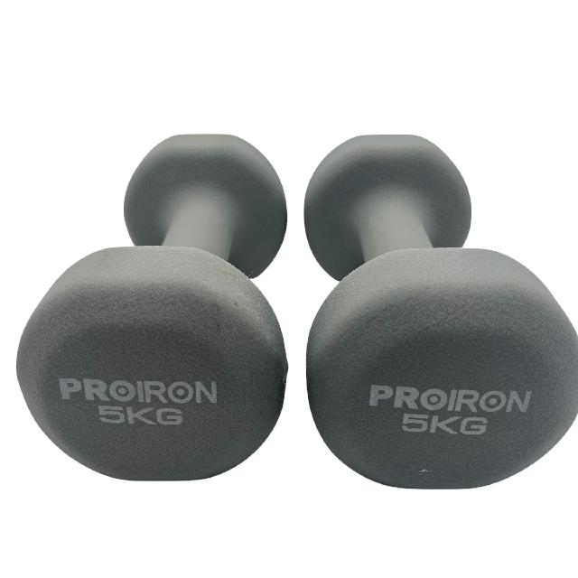値下げ★ダンベル 5kg PROIRON★美品 PROIRON ソフトダンベル 5kg×2個 （ トレーニング・健康器具）の買取