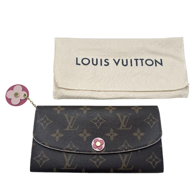 【美品】LOUISVUITTONモノグラム ポルトフォイユ エミリー フラワー ルイヴィトン モノグラム ポルトフォイユ エミリー フラワー長財布