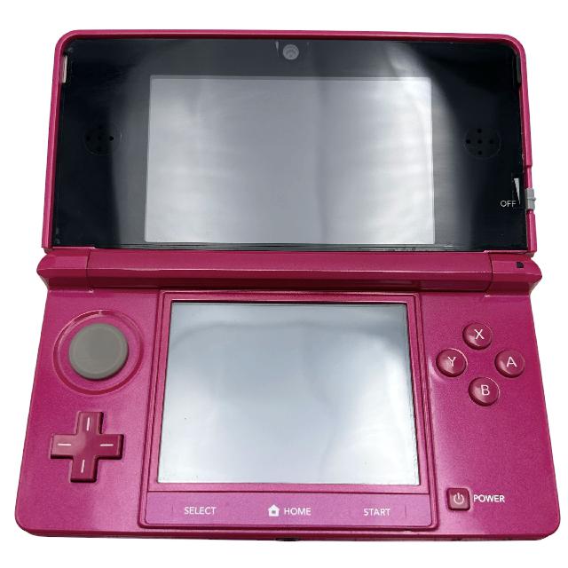 BFAZ0023】NINTENDO 3DS CTR-001(JPN) GLOSS PINK 箱付き 通電〇 3DS