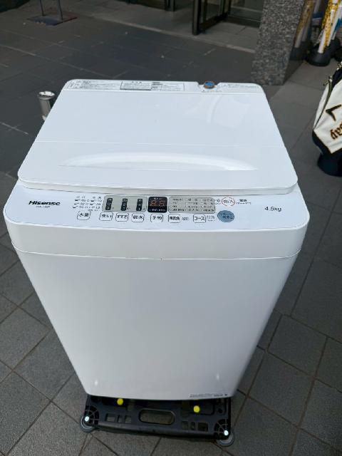 東京都江東区にてHisense 洗濯機 HW-T45F 2021年製を出張買取いたしました。