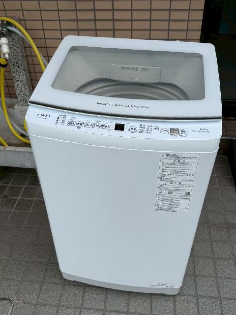東京都 板橋区にて AQUA AQW-V8N 洗濯機 8.0kg 2022年製を出張買取
