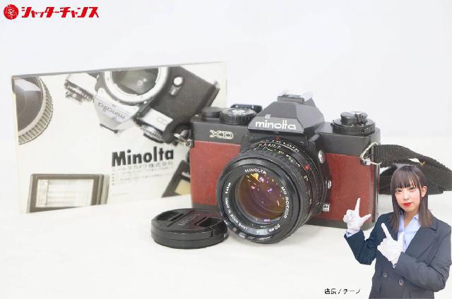 MINOLTA ミノルタ XD 一眼レフ フィルムカメラ MD ROKKOR 50mm