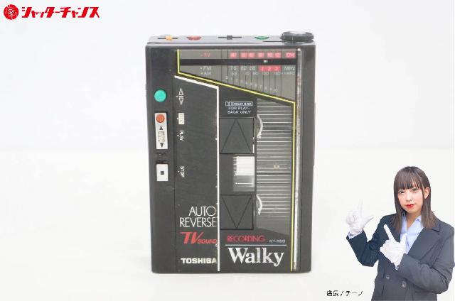 TOSHIBA 東芝 walky KT-RS9 ブラック ステレオラジオカセット