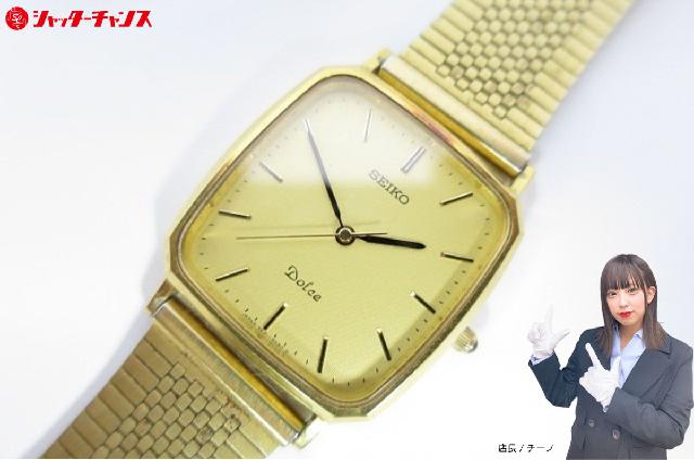 SEIKO セイコー DOLCE ドルチェ 5E31-5A80 3針 ゴールド文字盤