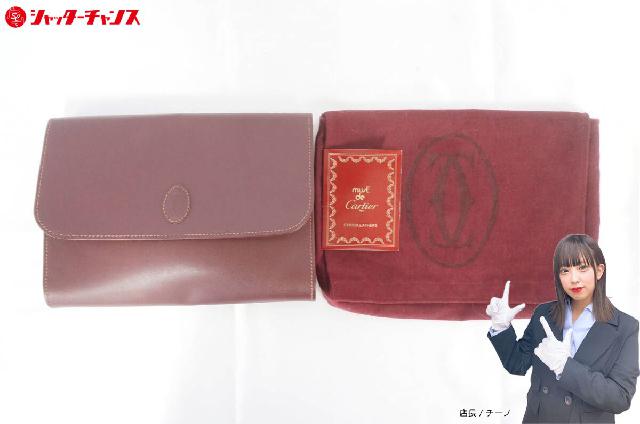 Cartier カルティエ ボルドー マストライン ロゴ押し カーフ レザー