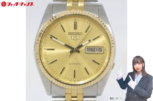 稼働品 SEIKO セイコー 5 ファイブ 7009-3110 デイデイト ゴールド文字 稼働品 SEIKO セイコー 5 ファイブ 7009-3110 デイデイト ゴールド文字