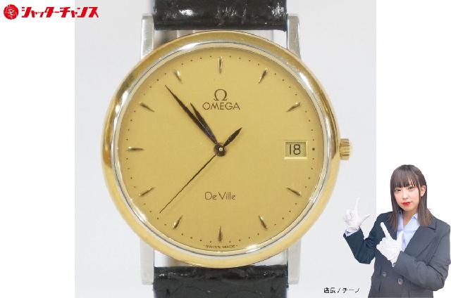 OMEGA オメガ De Ville デビル ラウンド デイト ゴールド文字盤 メンズ
