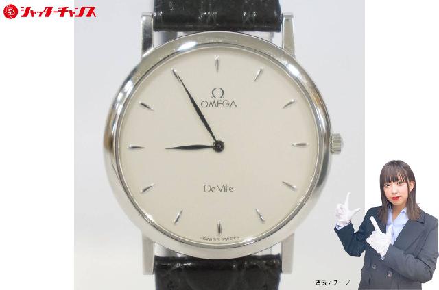 電池交換済 稼働品 OMEGA オメガ DE VILLE デビル ラウンド 2針 メンズ