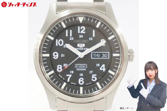 SEIKO セイコー 5 SPORTS 23石 100M 7S36-03J0 デイデイト 裏スケ メ