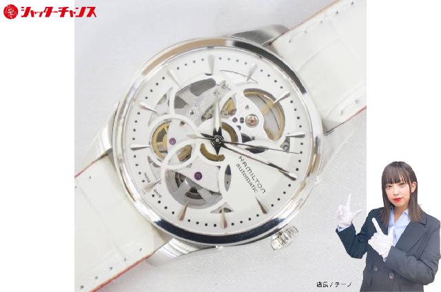 美品 稼働品 HAMILTON ハミルトン ジャズマスター H324050 スケルトン 