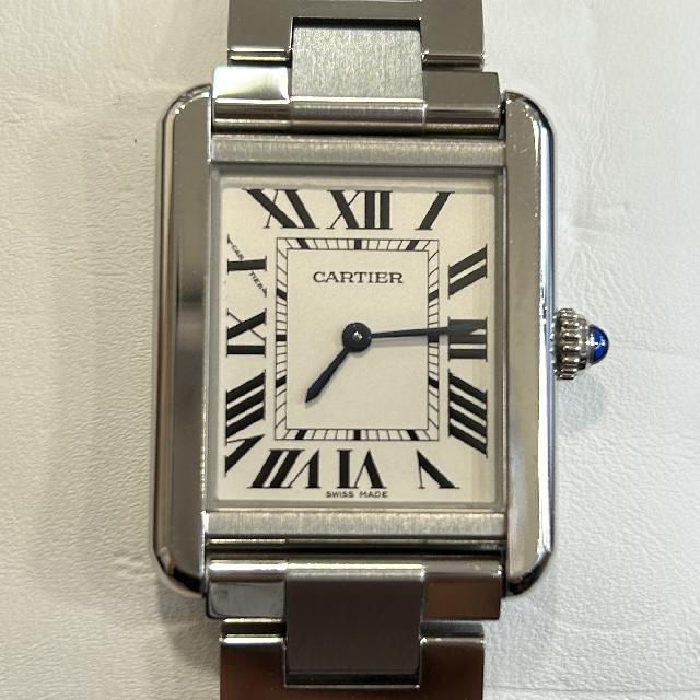 カルティエ タンクソロ SM 箱 余りコマ 腕時計