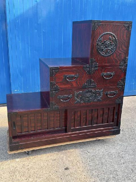 仙台箪笥 欅産業 3尺階段箪笥 古家具 （ 民芸家具・古民具）の買取価格