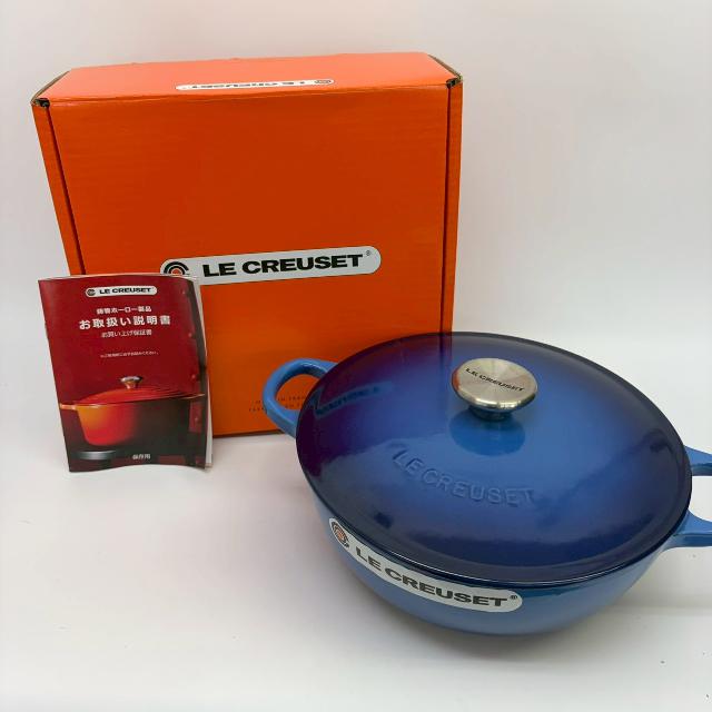 【特価セール中！！】ル・クルーゼ　マルミットグルメ　22cm ル・クルーゼ マルミット 22cm （ まとめて片付け 不要品）の買取価格