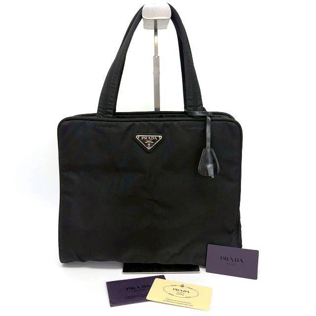 【正規品】プラダ PRADA ビジネスバッグ トート ナイロン 三角ロゴ A4黒 PRADA プラダ 三角ロゴプレート ナイロン ハンドバッグ トートバッグ