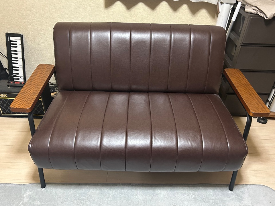 2人掛け 合皮ソファ (Nシールド ステイン2KD) ニトリ