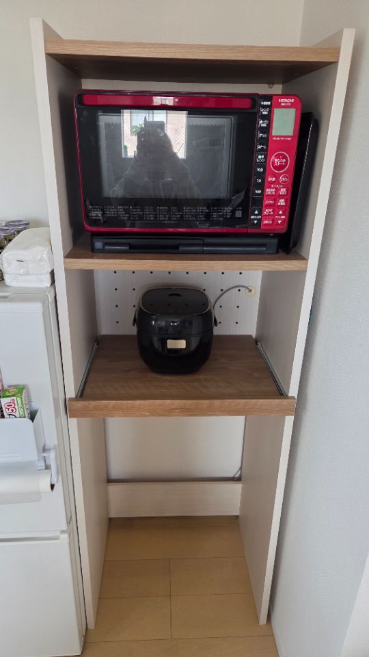 ゴミ箱が入るキッチンラック